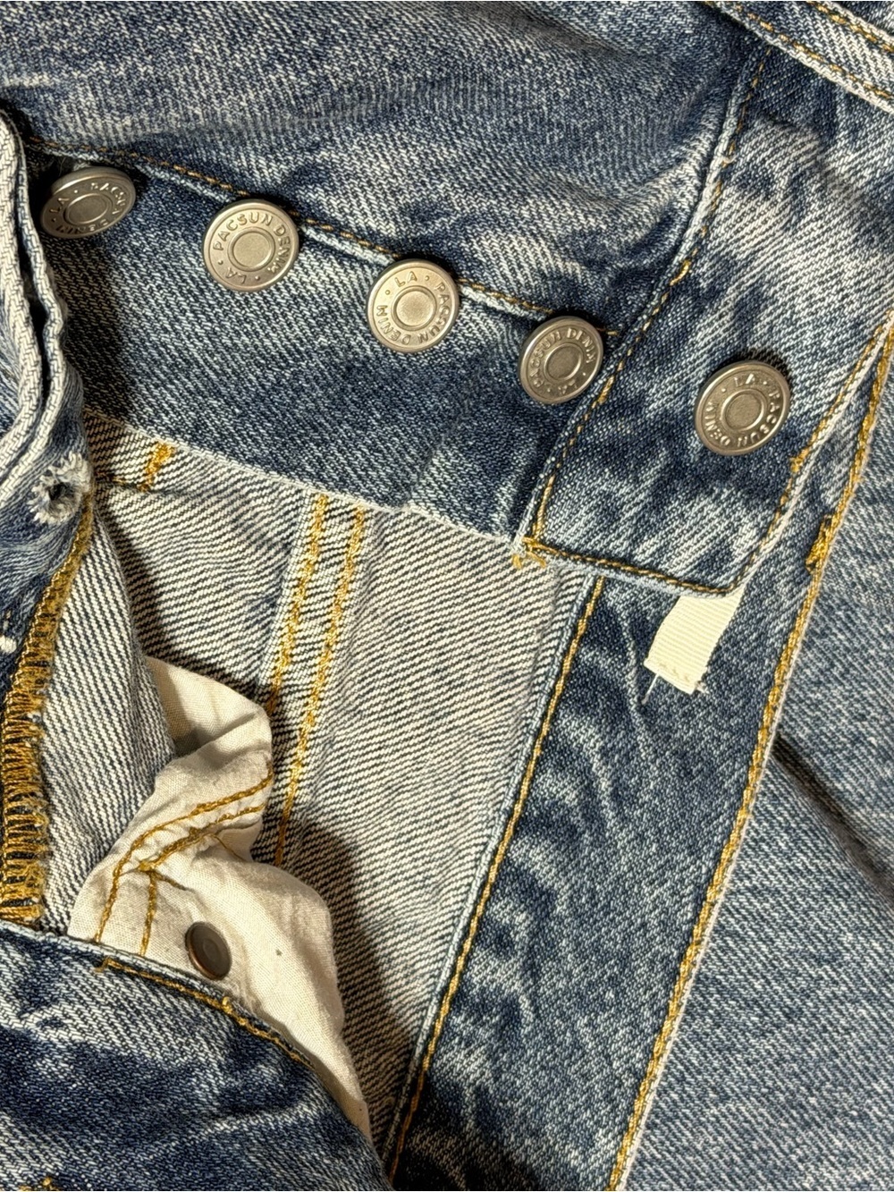 PacSun Women's Distressed Boyfriend Jeans in Light Blue Denim - Picture 8 of 10